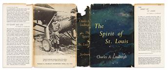 (AVIATION.) LINDBERGH, CHARLES A. Spirit of St. Louis. Signed and Inscribed,